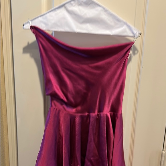 Selfie Leslie Dresses & Skirts - Selfie Leslie Pink Backless Dress-romper with tie back